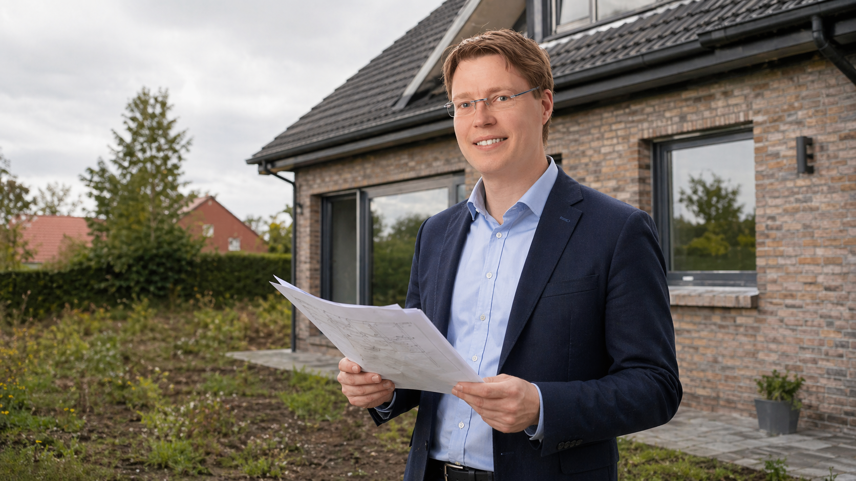 Immobiliengutachter analysiert Grundstück und Gebäude in Hannover zur Kaufpreisaufteilung