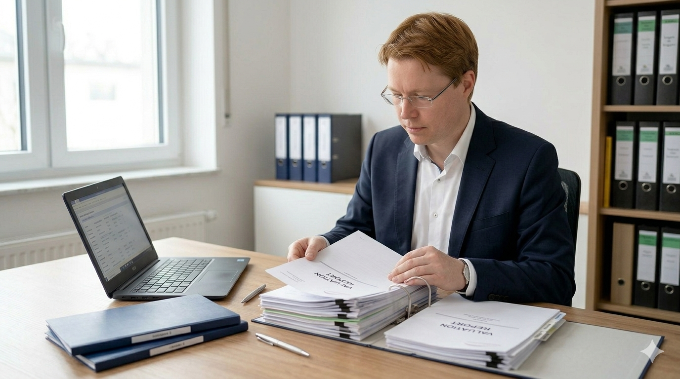 Gutachter organisiert prüffähige Unterlagen für das Finanzamt in Hannover